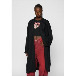 Women's Modal Terry Oversized Coat Black