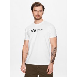 Alpha Industries Комплект тениски Alpha Label 118534 Бял Regular Fit