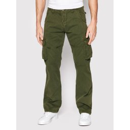 Alpha Industries Текстилни панталони Jet 101212 Зелен Straight Fit