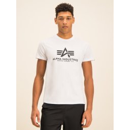 Alpha Industries Тишърт Basic 100501 Бял Regular Fit