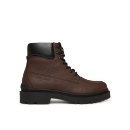 Tommy Jeans Зимни обувки Tjm Lace Up Boot Leather EM0EM01629 Кафяв