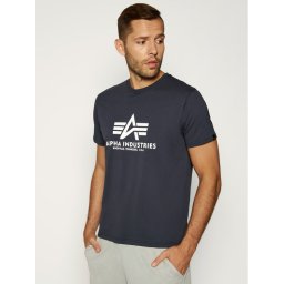 Alpha Industries Тишърт Basic 100501 Тъмносин Regular Fit
