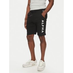 Alpha Industries Спортни шорти 116366 Черен Regular Fit
