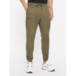 Under Armour Долнище анцуг Sportstyle Tricot Jogger 1290261 Каки Loose Fit