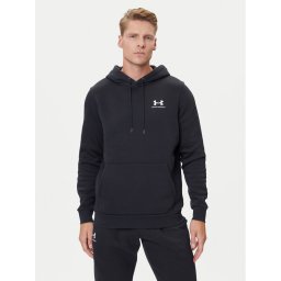 Under Armour Суитшърт UA Essential Fleece Hoodie 1373880 Черен Regular Fit