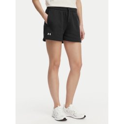 Under Armour Спортни шорти Rival Fleece Short 1382723-001 Черен Loose Fit