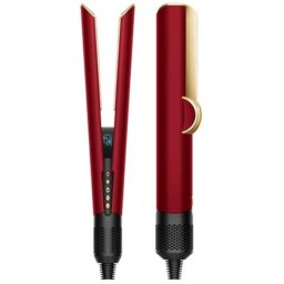 Преса за коса Dyson HT01 Airstrait™, За суха и влажна коса, Дигитален дисплей, Контрол на температура, Червен