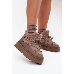 BIG STAR SHOES Дамски Снежни Обувки На Платформа С Меки Козини