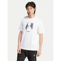 adidas Тишърт Supply Street IY3430 Бял Regular Fit