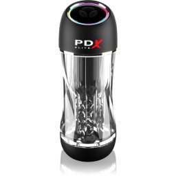 Pipedream PDX Elite ViewTube Pro See-Thru Vibrating Stroker мъжки мастурбатор вибриращ 23 см