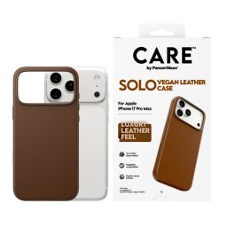 Гръб Care by PanzerGlass за iPhone 17 Pro Max, Flagship , MagSafe, SOLO- Кафяв