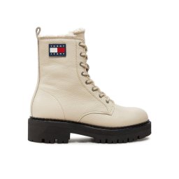 Tommy Jeans Зимни обувки Tjw Urban Boot Tumbled EN0EN02317 Бежов