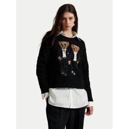 Polo Ralph Lauren Пуловер 211978619001 Черен Relaxed Fit