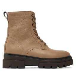 Зимни обувки Tommy Hilfiger Bicolor Leather Lace-Up FW0FW08160 Бежов