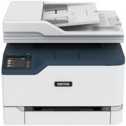 Лазерно МФУ Xerox C235 - Цветно, 22 ppm, Дуплекс, Wi-Fi, Ethernet, 2.4" Сензорен екран, 250 листа, Бяло-Синьо