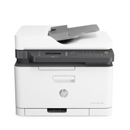 Цветно Лазерно МФУ HP Color Laser MFP 179fnw - Печат/Копиране/Сканиране/Факс, ADF, Wi-Fi, Fast Ethernet, Бяло-Сиво