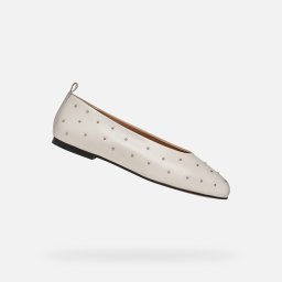 Сребърни дамски балетки Geox Marsilea