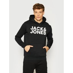 Jack & Jones Суитшърт Corp Logo 12152840 Черен Regular Fit