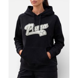 PUMA Script Hoodie Black
