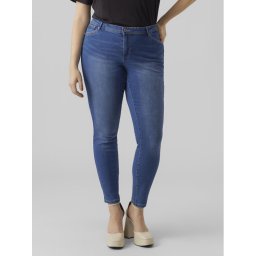 Vero Moda Curve Дънки Fanya 10287061 Син Slim Fit