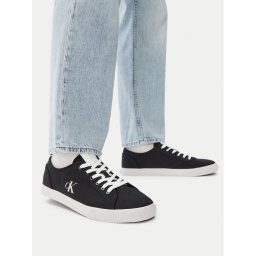 Calvin Klein Jeans Гуменки Ess Vulc Low Mg Canvas YM0YM01209 Черен