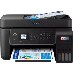 Мастилоструйно МФУ Epson EcoTank L5310 WiFi - Печат/Копиране/Сканиране/Факс, ADF, Ethernet, Wi-Fi, AirPrint, Цветен LCD, Черен