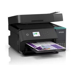 Мастилоструйно МФУ Epson EcoTank L6370 - Печат/Копиране/Сканиране, ADF, Автоматичен дуплекс, Ethernet, Wi-Fi 5 (ac), 6.1" Touchscreen, До 8500 стр., Черен