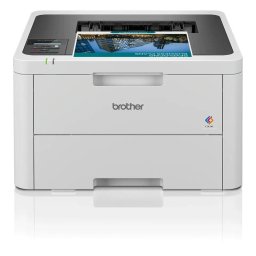 Цветен LED принтер Brother HL-L3220CW - 18 ppm, 2.4/5 GHz Wi-Fi, AirPrint, Mopria, LCD дисплей, 250 листа, Бял/Сив