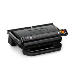 Грил Tefal OptiGrill+ XL GC727810, 2000W, 9 програми за готвене, Сваляеми плочи с незалепващо покритие, Черен