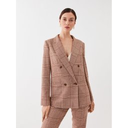 TWINSET Сако 232TP2751 Кафяв Regular Fit