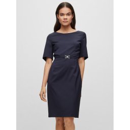 Boss Ежедневна рокля Daleah 50490041 Тъмносин Slim Fit