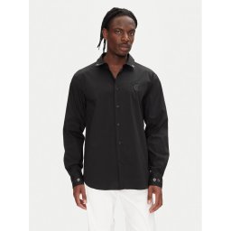 Just Cavalli Риза 78OAL2A0 Черен Relaxed Fit