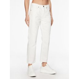Calvin Klein Дънки K20K205167 Бял Mom Fit