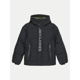 Jack & Jones Junior Зимно яке Alpha 12262162 Черен Regular Fit