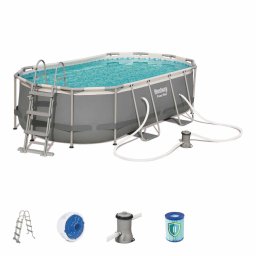 Овален басейн Bestway Steel Pro MAX 56620, 427 х 250 х 100 см