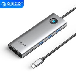Orico докинг станция Docking Station Type-C - PW11-9P-GY-EP - HDMI x 1, VGA