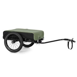 KLARFIT Companion, товарно ремарке, 40kg / 50 литра, ремарке за велосипед, ръчно ремарке, черен (BCT1-Companion-Olive)