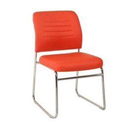Посетителски стол RFG Iron M, червен, 6 броя в комплект