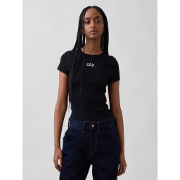 Тениска с оребрено лого на GAP