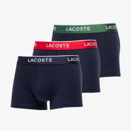 Боксерки LACOSTE Trunk 3-Pack Navy Blue/ Green/ Red/ Navy M
