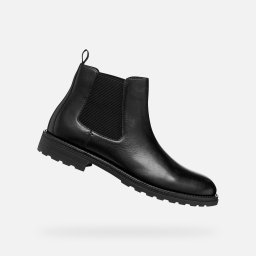 Black men's ankle boots Geox Redclif - Men