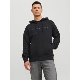 Jack & Jones Суитшърт 12233972 Черен Relaxed Fit