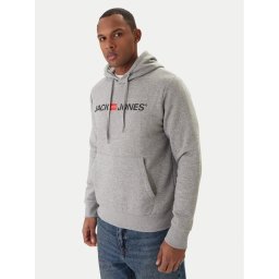 Jack & Jones Суитшърт Corp Old Logo 12137054 Сив Regular Fit