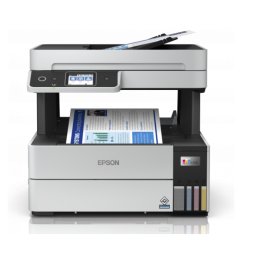 Мастилоструйно МФУ Epson EcoTank L6490 WiFi - Печат/Копиране/Сканиране/Факс, ADF, Автоматичен дуплекс, Ethernet, Wi-Fi, 6.1" Touchscreen, PrecisionCore, До 7500 стр., Бял