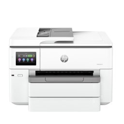 Мастилоструйно МФУ HP OfficeJet Pro 9730e Wide Format - Печат/Копиране/Сканиране, A3/A4, ADF, Дуплекс, Двубандов Wi-Fi 5 (ac), Ethernet, До A3, Бял/Сив
