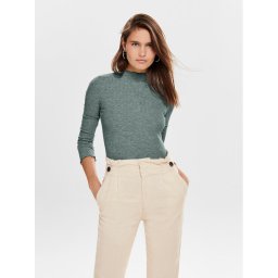 ONLY Блуза Emma 15180040 Зелен Slim Fit