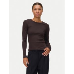 Vero Moda топ Chloe 10306897 Кафяв Slim Fit
