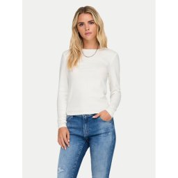 ONLY Блуза Riley 15323159 Бял Slim Fit