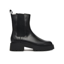 Calvin Klein Jeans Боти тип челси Combat Mid Chelsea Boot Hw Lth YW0YW01869 Черен