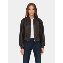 ONLY Яке от имитация на кожа Jane 15314240 Кафяв Loose Fit